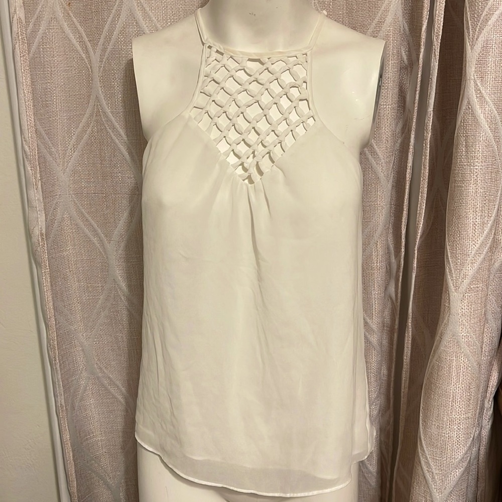 White crotchet top
